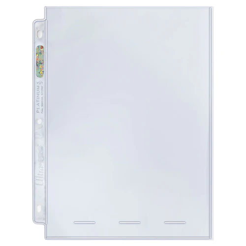 Ultra Pro PLATINUM 1 Pocket Pages 8 x10 - TRAY of 100